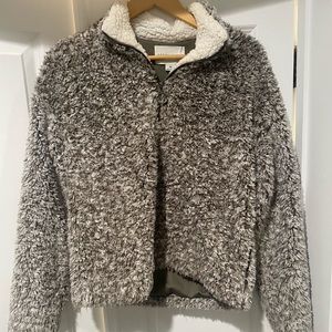 Faux fur  jacket soft and warm worn once